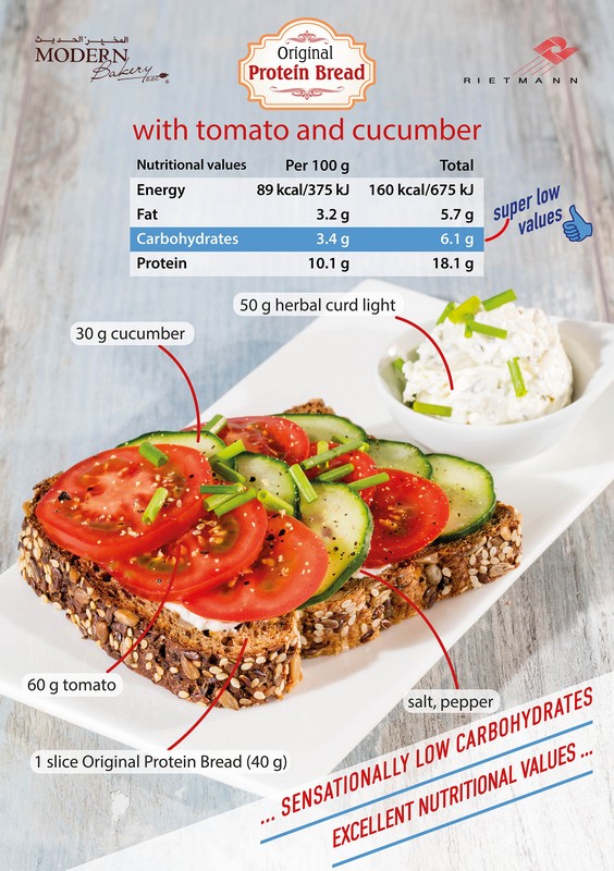 Protein with Tomato and Cucumber