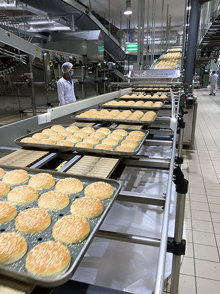 bread bun production line